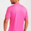 Camiseta Running Manga Corta Hombre Code Fucsia El Ctrico E