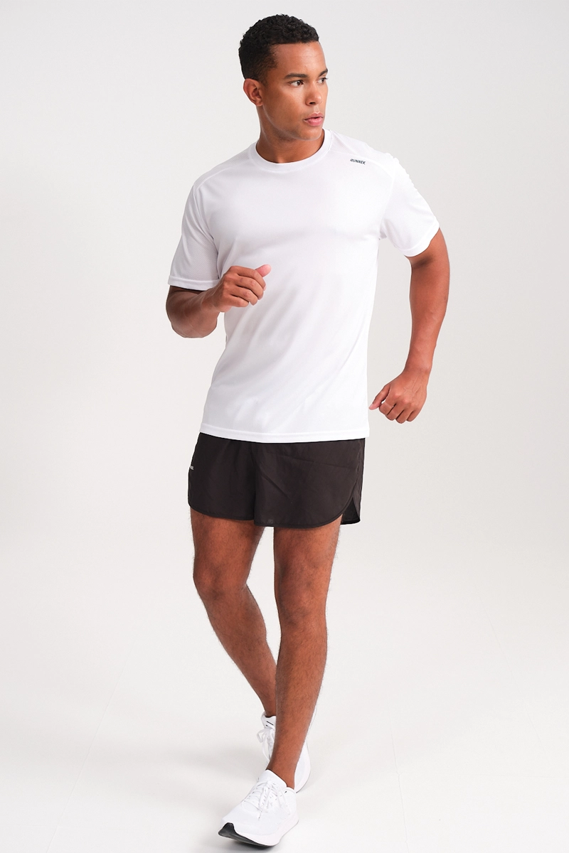 Camiseta Running Manga Corta Hombre Milos Blanco P