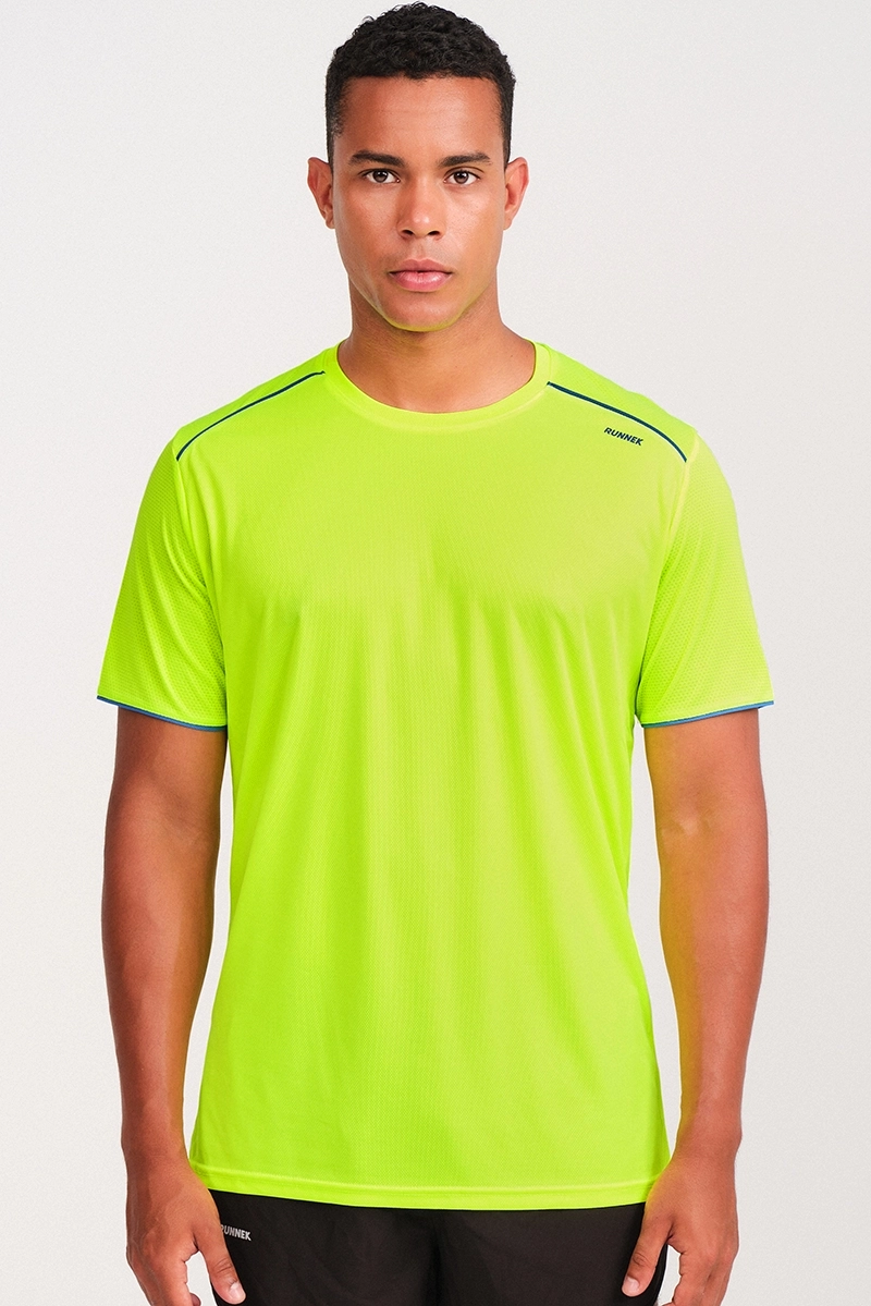 Camiseta Running Manga Corta Ultra Amarillo Cido