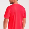 Camiseta Manga Corta Plain Neon Red E