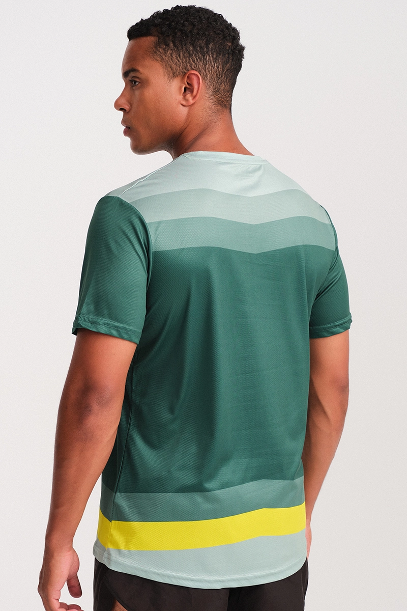 Camiseta Manga Corta Try Verde Militar E