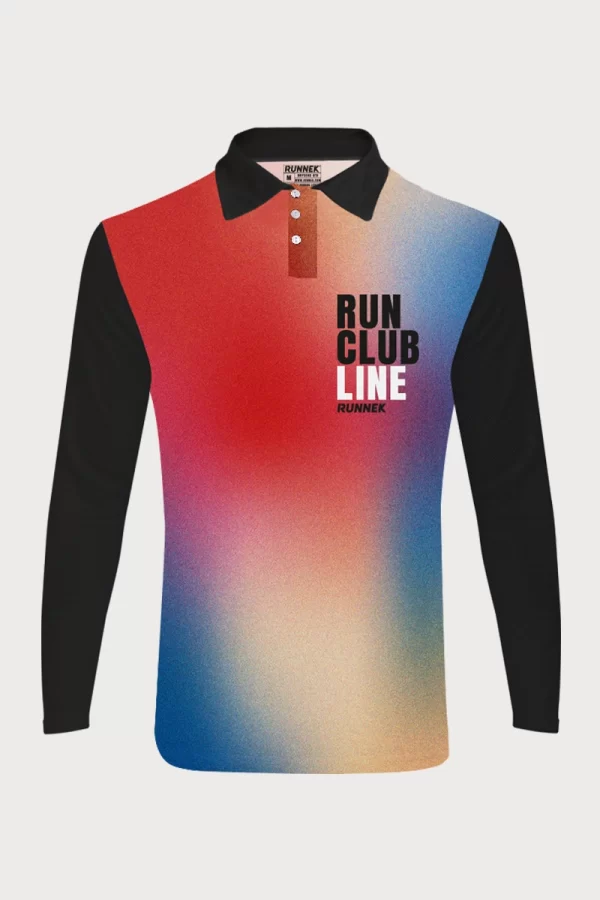 Polo de atletismo manga larga Runnek Botones