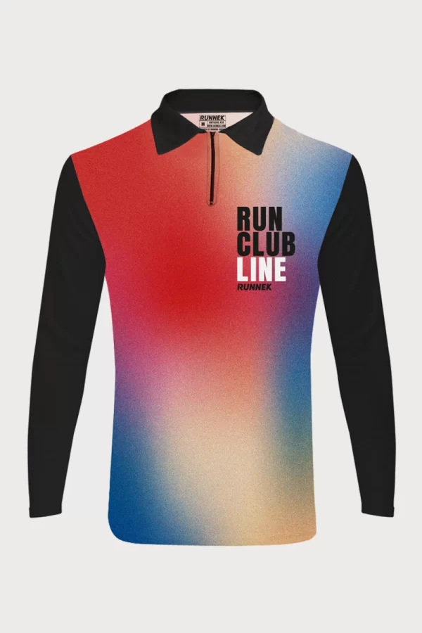 Polo de atletismo manga larga Runnek Cremallera